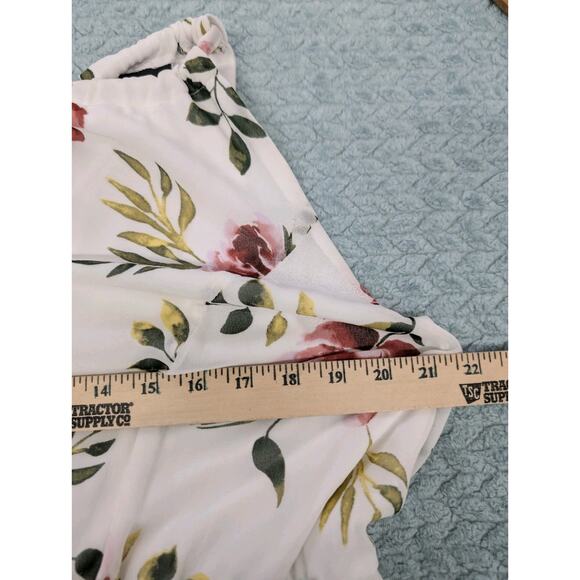 Torrid Floral Chiffon Mock Neck Maxi Dress Boho Sz 3X - Picture 7 of 11